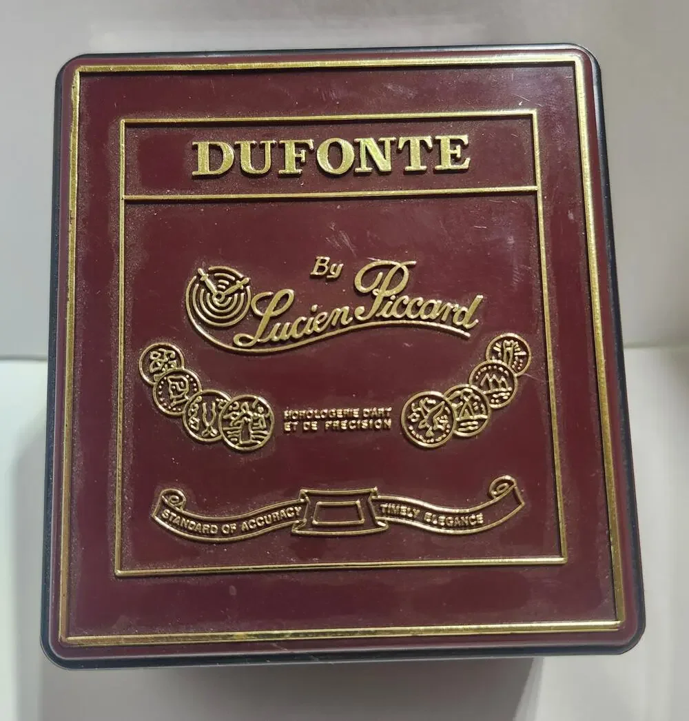 Lucien Piccard Dufonte Ladies Quartz Watch Black Dial Box Tags Untested As Is